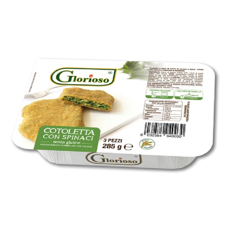 GLORIOSO Cotoletta con Spinaci 285 g